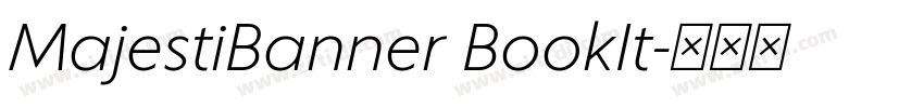 MajestiBanner BookIt字体转换